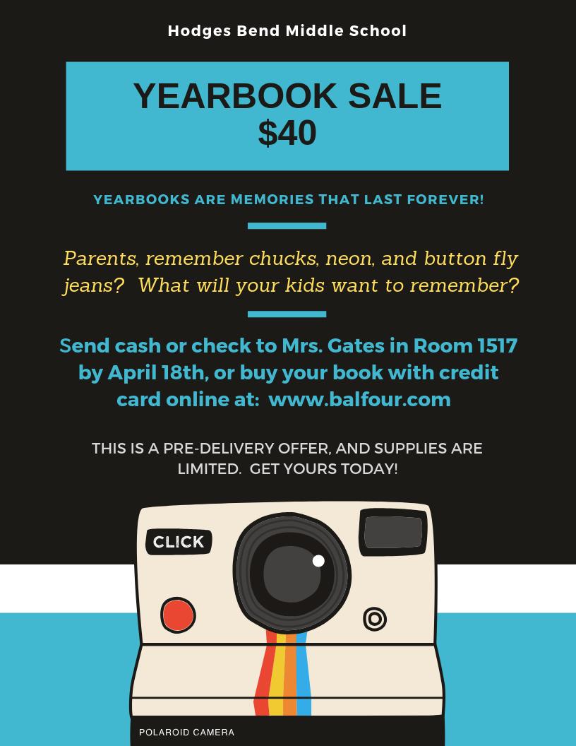KeriBGates's tweet photo. Don't forget to buy your pre-order yearbook this week! @HBMS_Warriors https://t.co/buQBvMfFA0