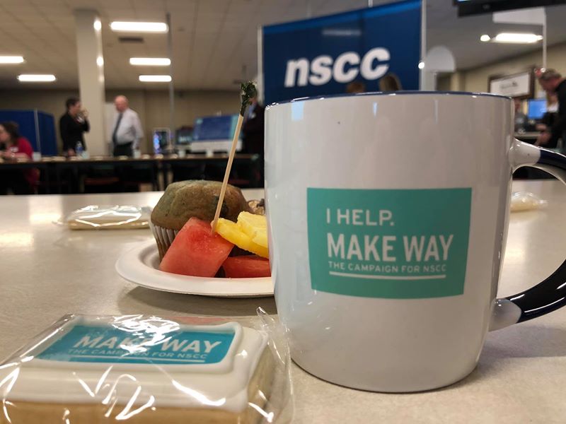 FoundationNSCC's tweet photo. Donors, supporters, staff and students came together to celebrate the success of Make Way @MarconiCampus. Great to see everybody! #NSCCMakeWay https://t.co/wRV14ADnvf