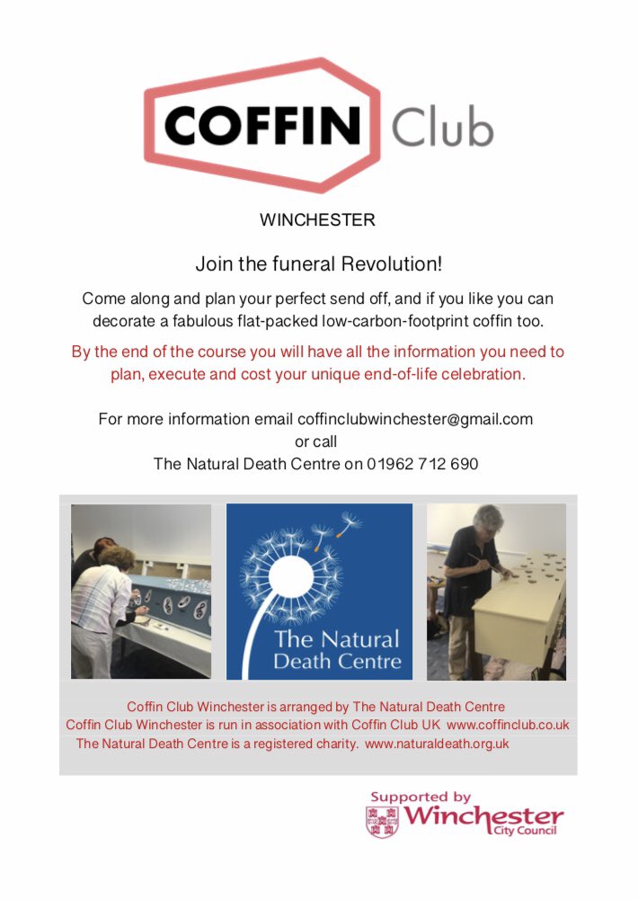 ndccharity's tweet photo. We are running a coffin club for the winchester area as part of @CoffinClubUK affiliate program. Made possible with the support of @WinchesterCity 
Get in touch to register your interest. https://t.co/ALJjW7PoAX