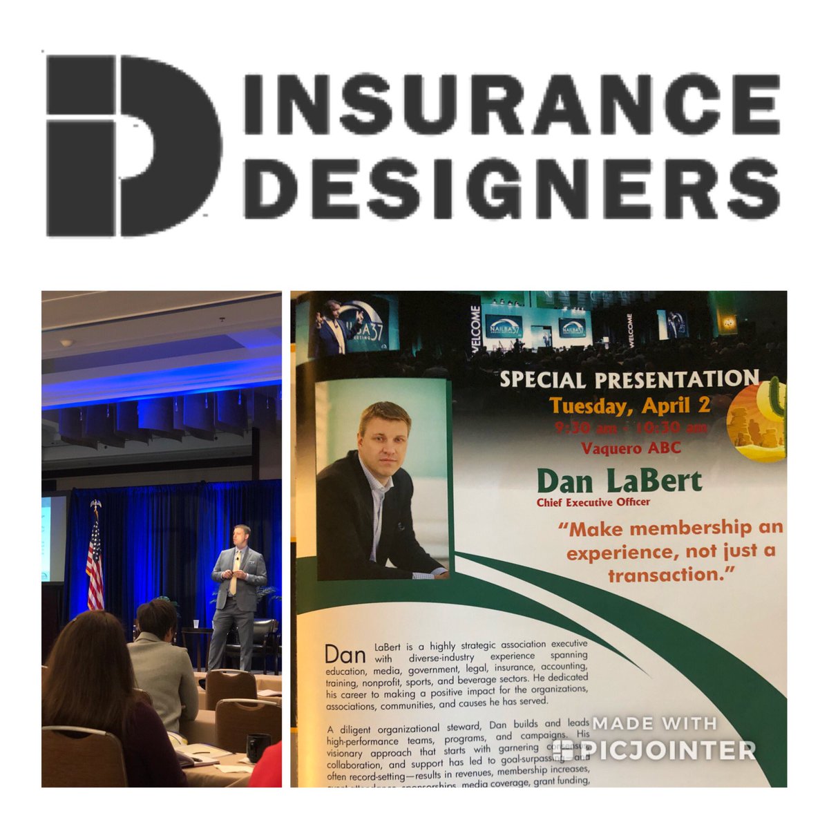 DCLaBert's tweet image. A big THANK YOU to Craig Collins and the members of @IDANational for inviting me to attend and speak at their 2019 Annual Meeting. First class IMO with forward-thinking BGA Principals. #NAILBA38 #Insurance #IndependentDistribution #Brokerage @NAILBA