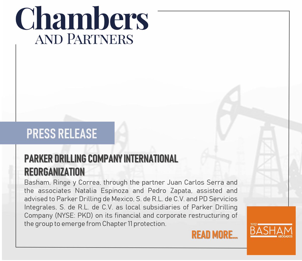 BashamLegal's tweet photo. Press release:

PARKER DRILLING COMPANY INTERNATIONAL REORGANIZATION

Read more:
https://t.co/1uwzRbkUpv https://t.co/qialtgsB6k