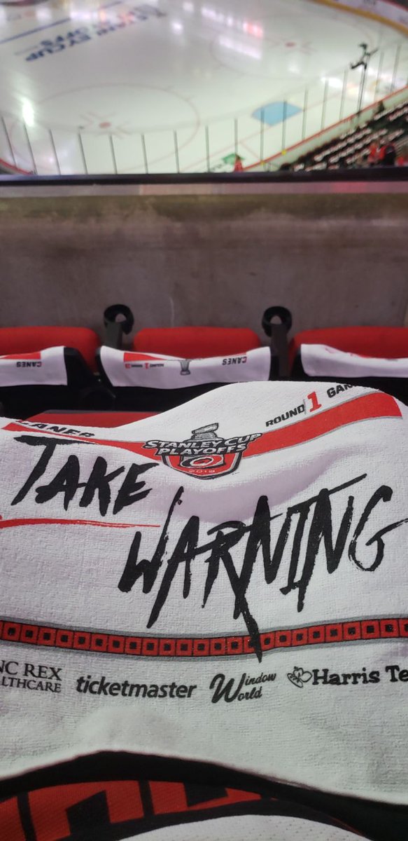 bhump43's tweet photo. @NHLCanes @PNCArena That was so fun to be apart of #TakeWarning #Canes #CanesInSix https://t.co/2JQDxu9tpr