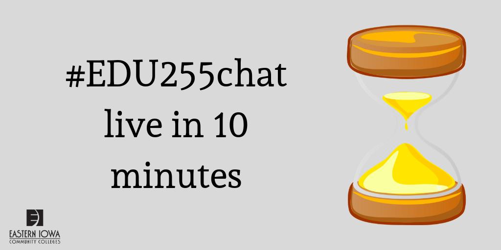 Jennife47073107's tweet photo. #EDU255chat live in 10 minutes, join us! https://t.co/KdppU8hmiY