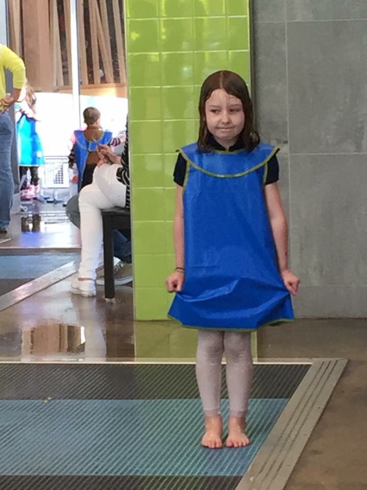 SE_Ash's tweet photo. @Amazeum In honor of #1millionvisitors, here’s a throwback to 2016. Her daddy sent this pic with the caption “I asked her not to get soaking wet” #Veda #becausebentonville #amazeum #sheLOVESsciense https://t.co/u1TfRgDnji