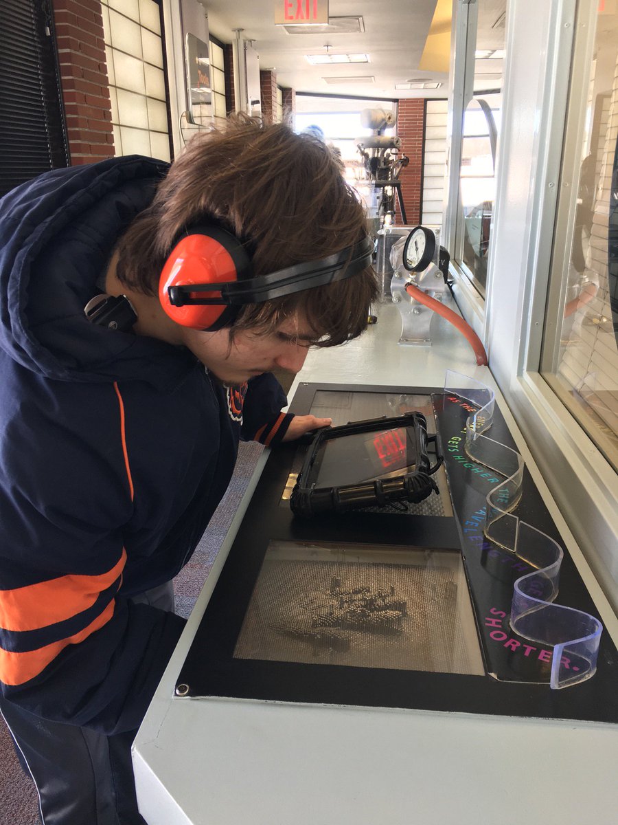 ChrAncSTEPS's tweet photo. Our young adults couldn't get enough of @Fermilab's Lederman Science Center! So many fun, hands on science exhibits. https://t.co/pJcXiCqb56