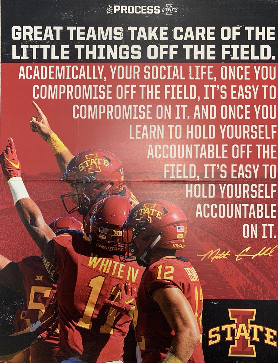 efhs_wolves_fb's tweet image. Opened this in my mail today. I can’t agree more with @ISUMattCampbell. #LittleThingsMatter #CompletePlayer @EFHSAthletics @Coach_ClayB