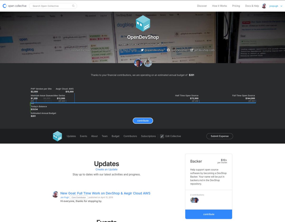 OpenDevShop's tweet image. My creator, @jonpugh is now on @Patreon and @opencollect!

Sponsorship opportunities available now! patreon.com/devshop or opencollective.com/devshop

Goals include Custom PHP Version per site in @aegirproject and #AegirCloud AWS!

#SupportOpenSource #Drupal #DevOps