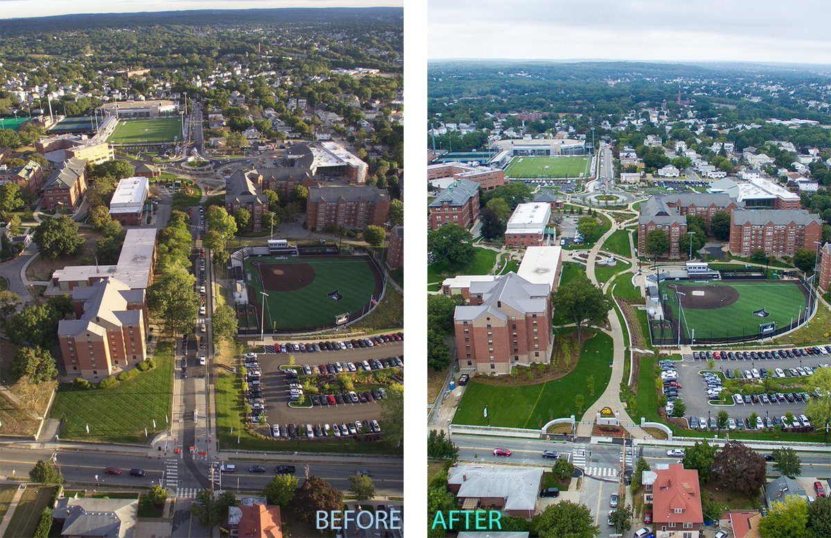 SLAMcollab's tweet photo. SLAM’s Landscape Architecture &amp; Planning Studio transformed a busy city street into a pedestrian heaven with green space, garden-like grounds and improved campus accessibility.  The process stitched together a
previously divided @providencecol campus. #WLAM2019 https://t.co/EuI2zNS4oT