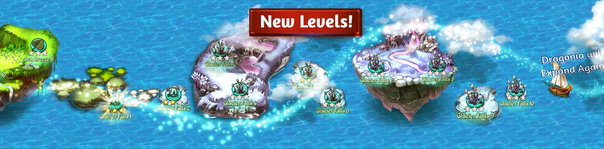 MergeDragons's tweet photo. Good news everyone - Dragonia is expanding! 🎉
There are ⭐️10 brand new levels⭐️ on the way! Keep an eye out for our latest update - once it's live, make sure to update your game to play them.💜
#MergeDragons https://t.co/dXJKWQiJFB