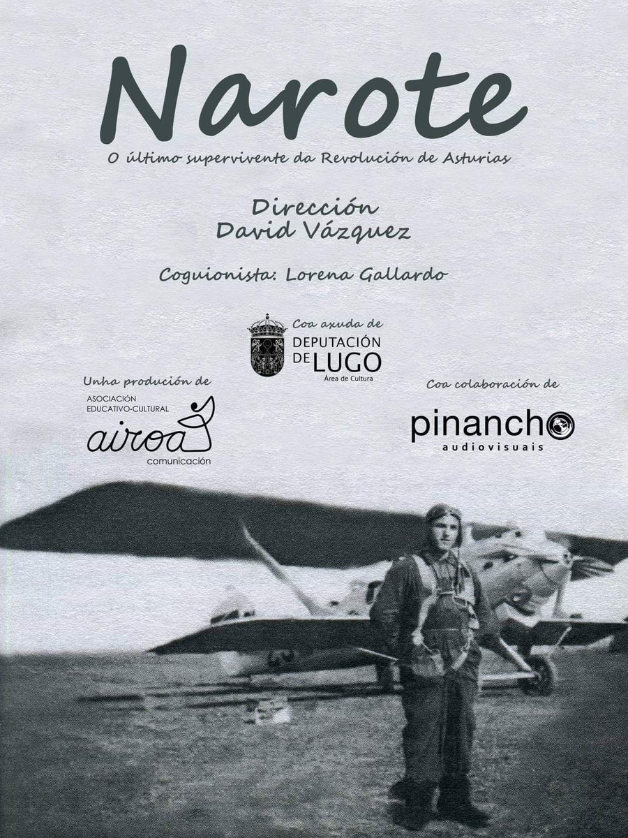 Sábado ás 20:30 temos unha cita co cinema e coa memoria! A preestrea de Narote, un filme de @Davidpinancho con <a href="/LorenaGMosquera/">Lorena Gallardo</a> no Auditorio de <a href="/ChantadaConcell/">Chantada Concello</a>