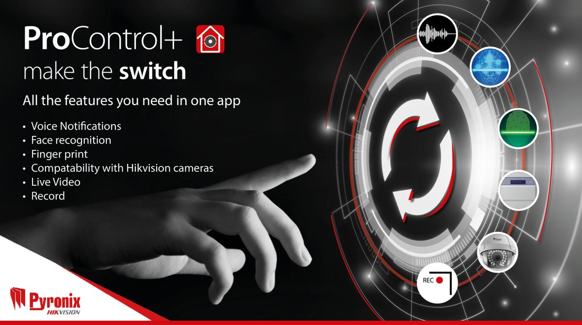 Pyronix's tweet photo. With lots of exciting new features and improved stability, make the switch over to ProControl+ today! Find out more: https://t.co/fOMqii3qnW #pyronix #pyronixsay #procontrol #maketheswitch #security #newfeatures https://t.co/lY3s3SUHQa