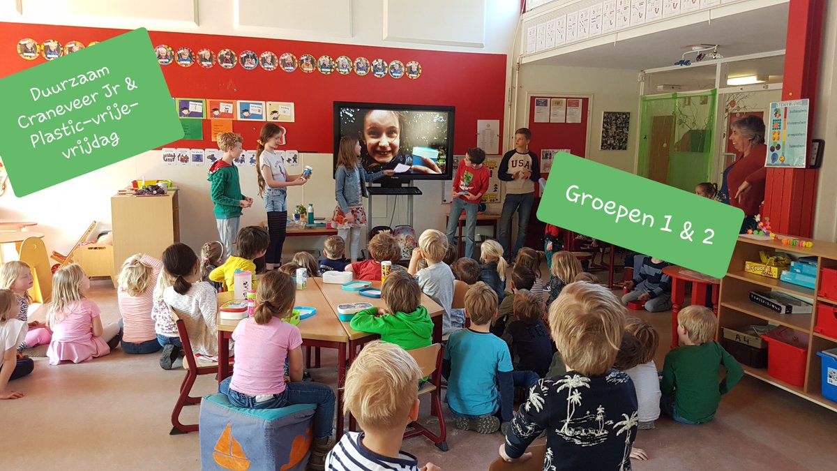 DuurzaamCranev's tweet photo. #PlasticVrijeVrijdag komt eraan!
Vandaag heeft het Duurzaam Craneveer Jr team #DCJr ruim 180 kinderen bereikt met een interactieve presentatie en zelf-gemaakte film in 3 leslokalen op De zYp in Arnhem.
Donderdag zijn ze bij groepen 5 t/m 6!
Dank aan @CANinterreg & @ArnhemAan https://t.co/HHegN6tPGl