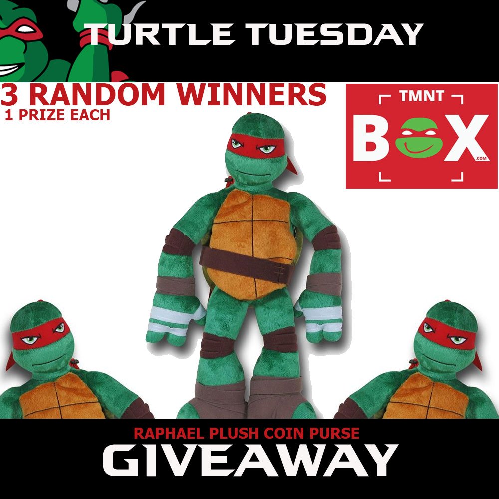TMNTBox's tweet image. Comment or retweet with the hashtag #TurtleTuesday for your chance to win a Raphael Plush Coin Purse. Winners will be chosen on April 23rd, one winner from Facebook, Twitter &amp;amp; Instagram each.#tmntbox
Check out TMNTBox.com and subscribe for even more TMNT merch &amp;amp; gear.