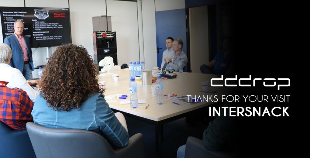 dddrop_3D's tweet photo. Intersnack Nederland B.V. today visited our #dddrop factory in Doetinchem. We have shown the many possibilities of our 3D printers. Also curious what a #3Dprinter can mean for your company? Contact us by phone, mail or chat! https://t.co/kTYBtGbiI3 https://t.co/mzqasjemCV