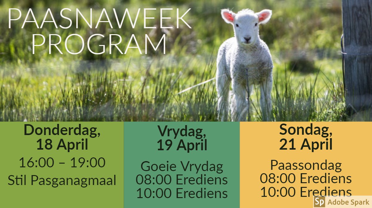 NGKHartenbos's tweet photo. #Paasnaweek program #Easter #EasterWeekend #mosselbay #hartenbos #GoodFriday https://t.co/3SITa8yZo1
