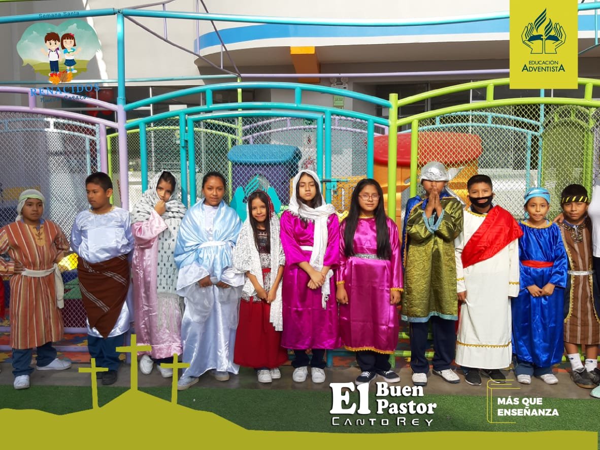 buenpastorcr's tweet photo. Dramatización en Semana Santa "Renacidos",  por nuestros alumnos del Nivel Inicial, Primaria y Secundaria de la 
IEA El buen pastor - Canto Rey
#SemanaSanta2019 
#Renacidos #EducaciónAdventista #MásQueEnseñanza https://t.co/gsz444t90M