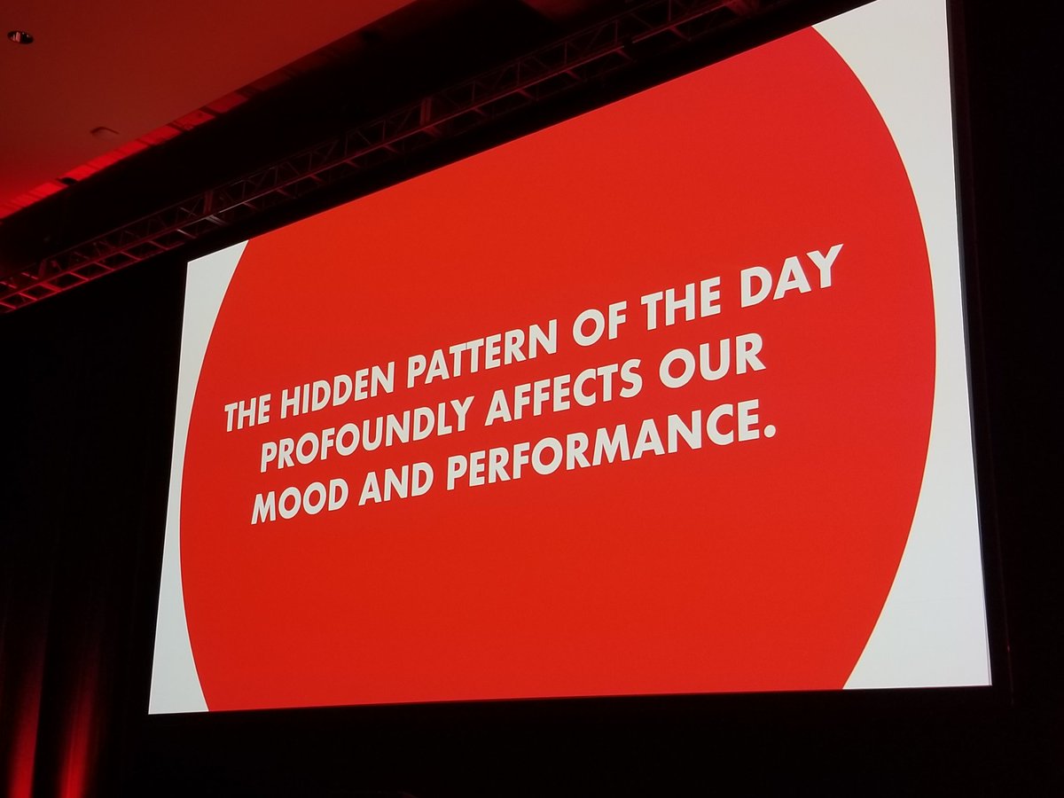 SumTotalSystems's tweet photo. How does mood affect productivity? People are generally more positive first thing in the morning, and mood declines into mid-afternoon. #Perspectives19 #SkillsoftLive https://t.co/HD87N5sVio