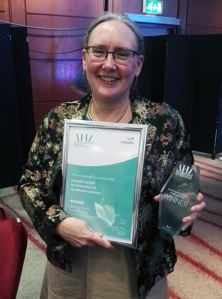 GreatOrmondSt's tweet photo. Congratulations to GOSH’s amazing healthcare scientists who have won Advancing Healthcare Awards! @girlymicro was recognised for inspiring children into science careers while Kimberly Gilmour &amp; Christine Rivat’s team help bring cutting-edge cell &amp; gene therapies to GOSH patients. https://t.co/RnCmHhDRzO