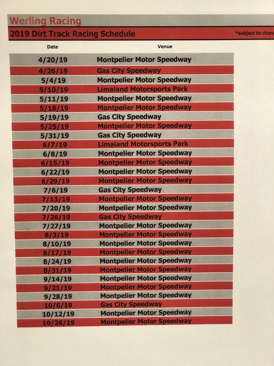 WerlingRacing's tweet image. Just 4 more days until we’re at @MontpelierTrack for their season opener!  Be sure to come out and show your support. #SupportLocalTracks