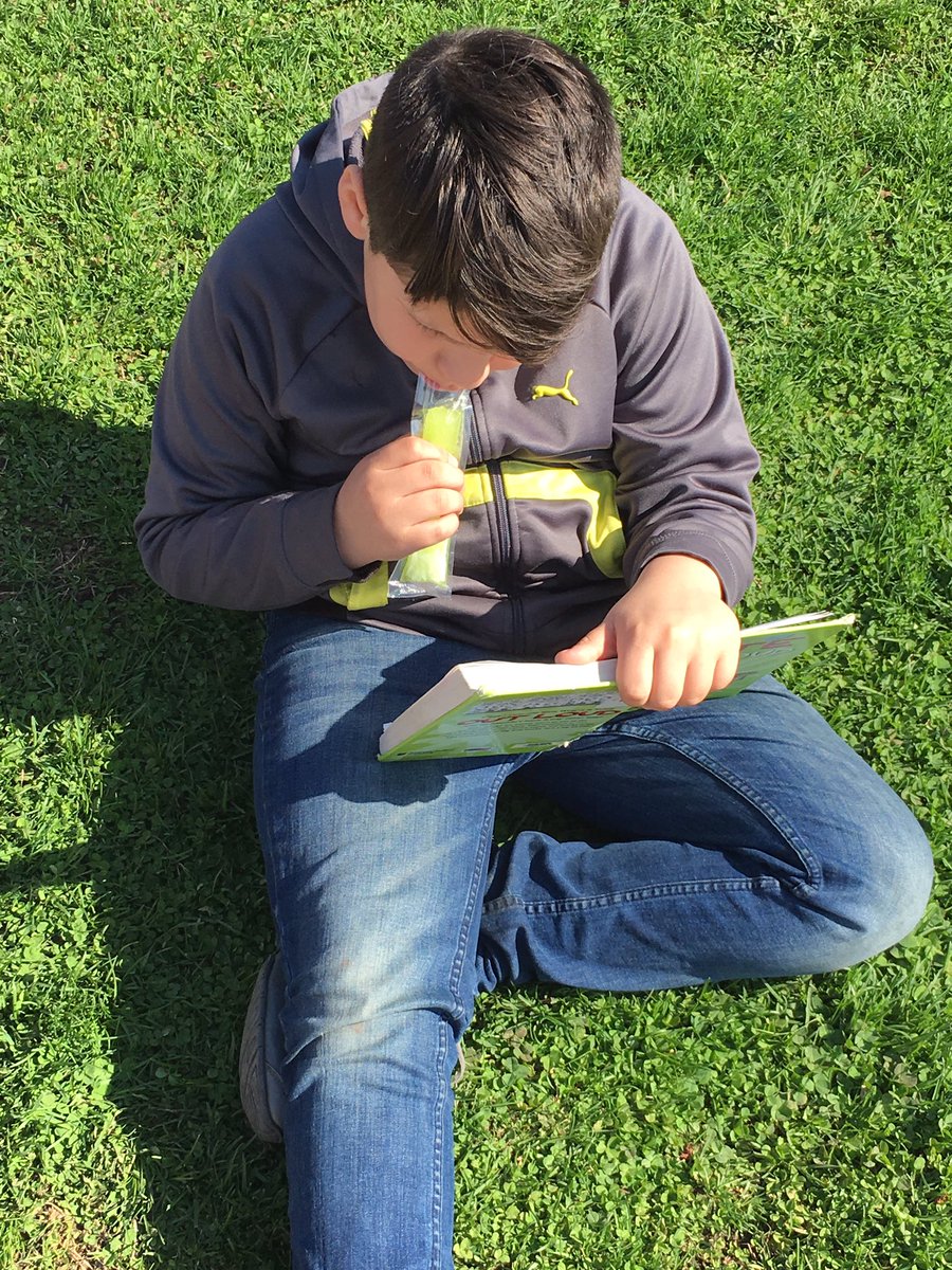 mrsmegnicholson's tweet photo. Popsicles & Paperbacks!! It’s so nice out today that we decided to enjoy our books outside with a sweet snack! #readinglives https://t.co/ExFFjIpDHm