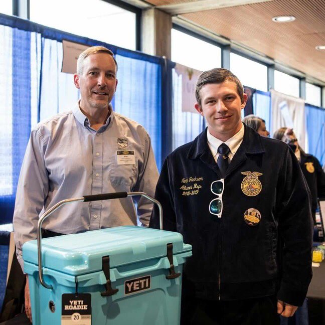 supportfarmers's tweet photo. We have a winner! Congratulations to Noah Jackson of the Indianola FFA Chapter for winning the YETI cooler!
🎉
Thank you to all of the students who filled out our survey for a chance to win!
🎟
@iowaffa @YETICoolers #IowaFFA #IAFFASLC #SupportFarmers https://t.co/Z3aoDJBElK