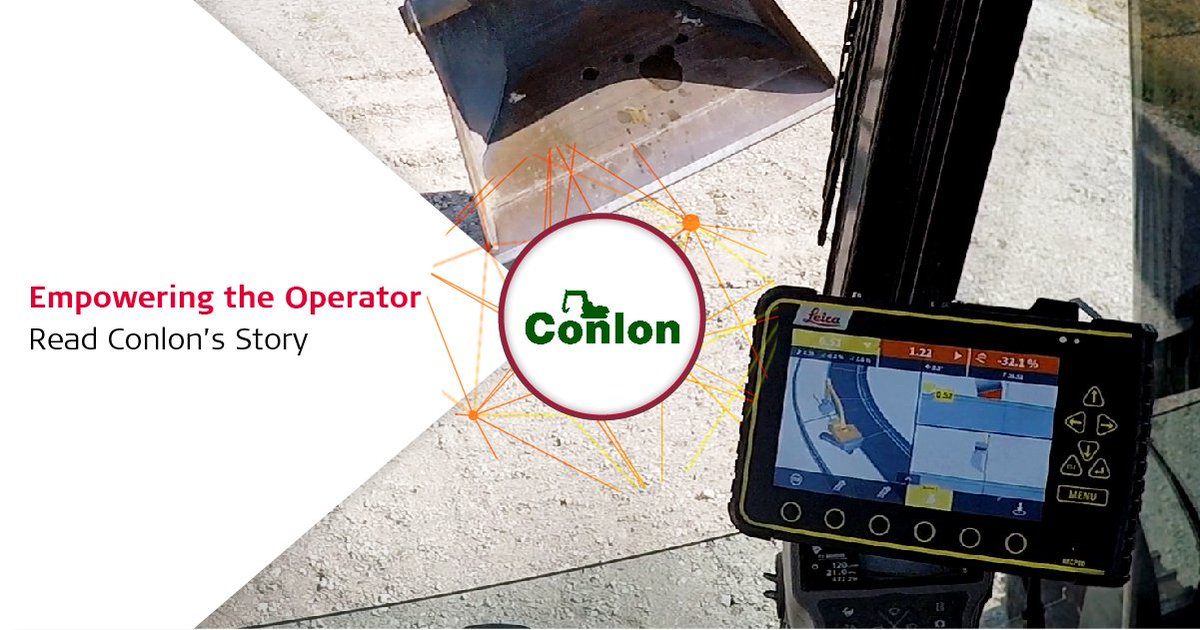 LeicaGeo_UKI's tweet photo. Conlon are a great example of a construction firm who are adopting new technology to empower their Machine Operators. Read their story and find out how they're also improving overall site... https://t.co/MDsVR9r8Ac
#Conlon #EmpoweringMachineOperators #LeicaMachineControl https://t.co/9yaEP6d7cI