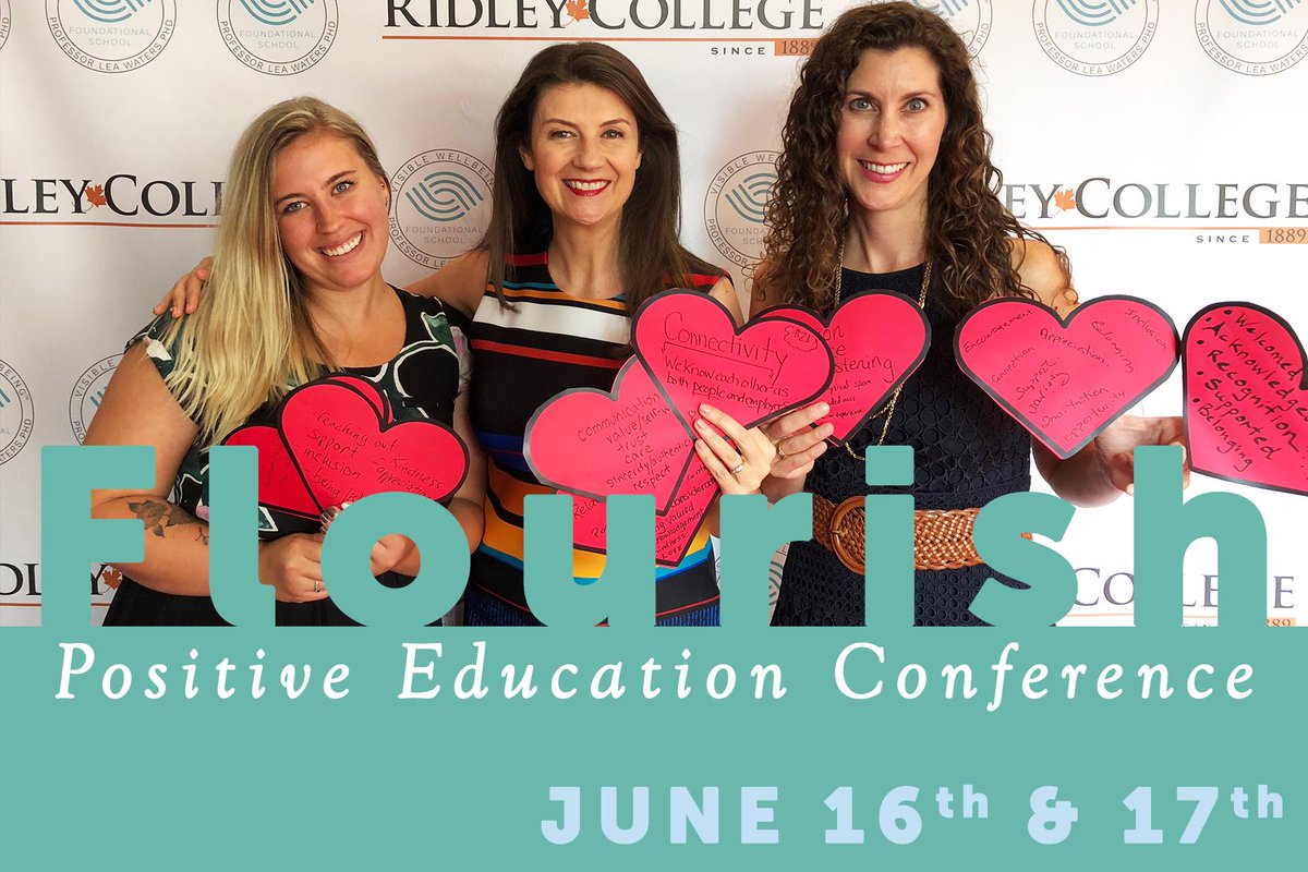 Ridley_College's tweet photo. 📣 Keynote Speaker Alert: World-renowned positive psychologist @ProfLeaWaters will present at #FlourishPosEdCon this June! She is a leading expert in Positive Education, Positive Organizations, Strength-Based Parenting &amp; Teaching. Reserve your pass: https://t.co/r8OuzWJl2q. https://t.co/GOk5cYCvJd