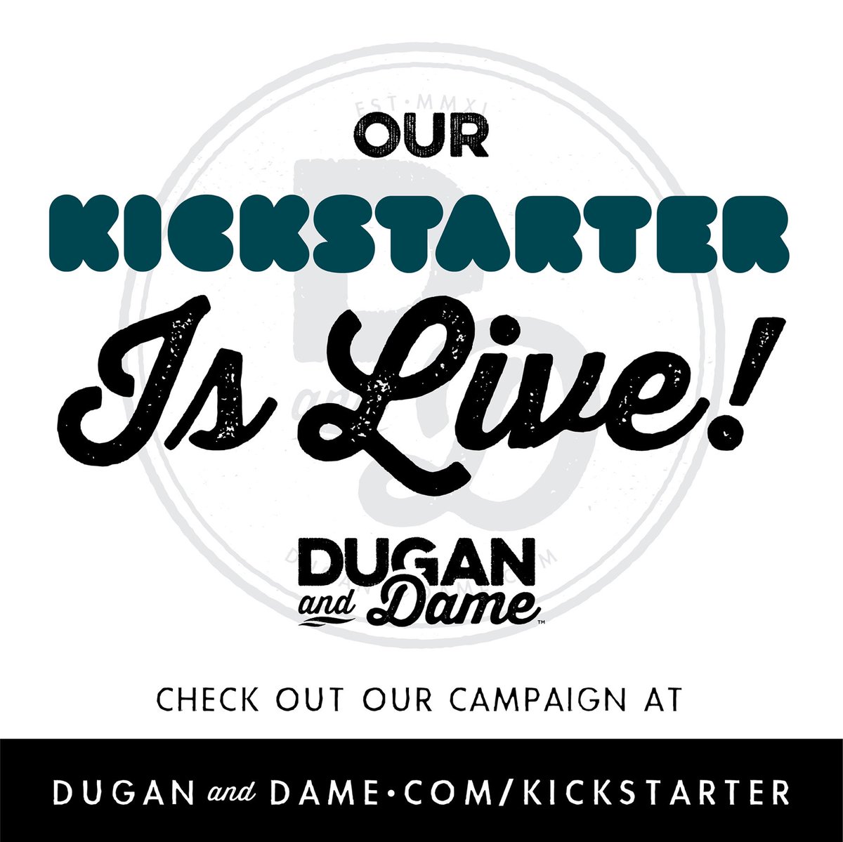 randompattern's tweet image. It is LIVE!!! After years of procrasti-planning, the Kickstarter for my side project Dugan and Dame is finally live. I’d love for you to check it out and I’d love it even more if you backed it (no pressure, though)… Enjoy!! kickstarter.com/projects/dugan…
