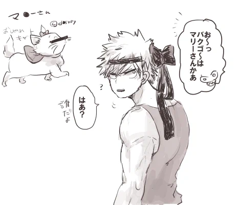 かんだ祭のやつみて描かずにいられなかった大きい赤リボンのカッチャンの落書きです。姫ちゃんかよ…美奈子ちゃんかよ… 