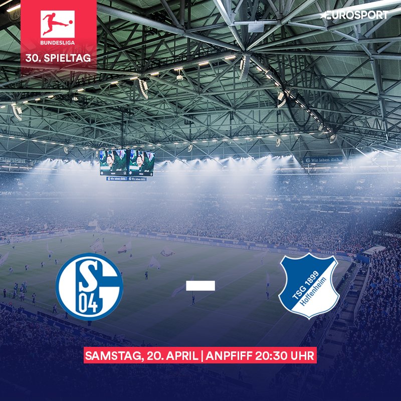 Eurosport_DE's tweet photo. +++ #infotweet +++
❗ Die Partie @s04 gegen @tsghoffenheim ist an Ostern ausnahmsweise am Samstagabend im #EurosportPlayer zu sehen ❗
#weitersagen
⚽ #S04HOF
📅 Samstag, 20. April
🕢 ab 19:30 Uhr
📺 Eurosport 2HD Xtra & Eurosport Player
Mehr ► https://t.co/YMntQSUc7e https://t.co/LLYqU3dGqL
