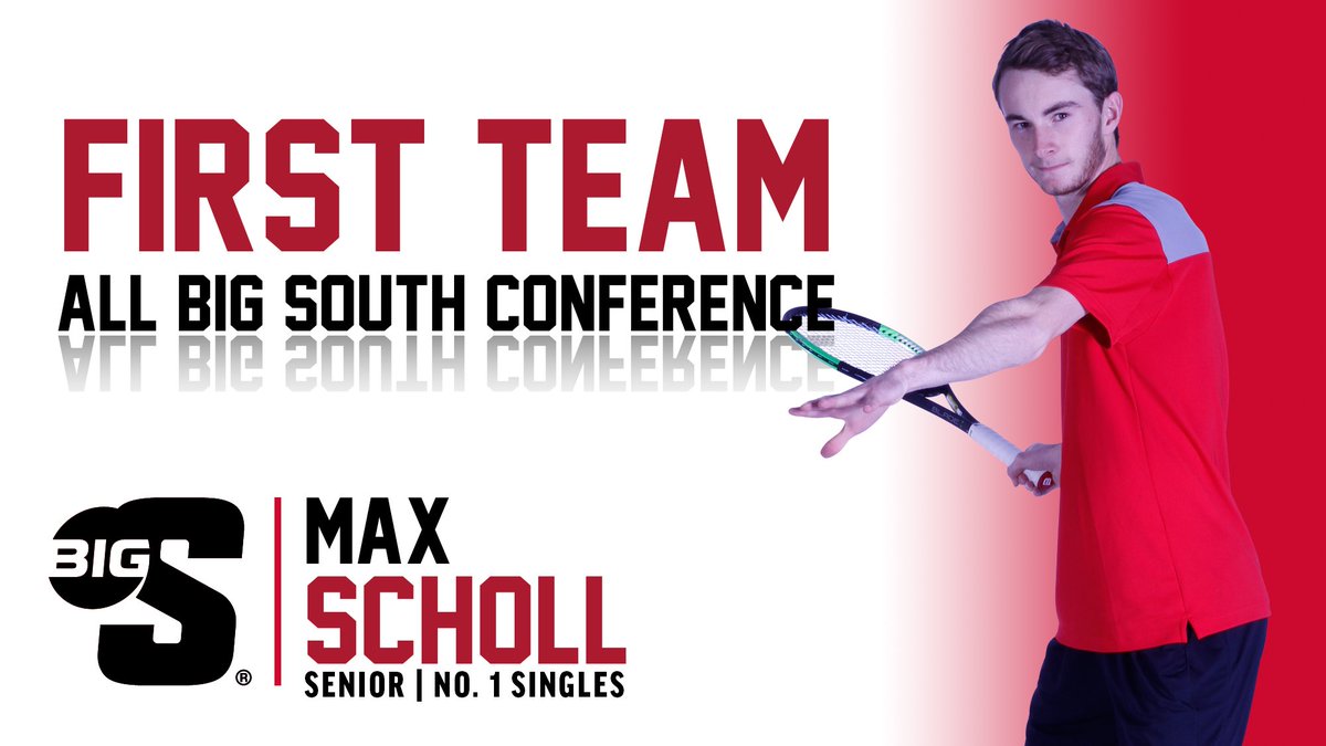 GWUMTEN's tweet photo. Max Scholl takes a 17-match winning streak into the conference tournament! He's earned First-Team All-Big South #MTEN honors for the fourth year in a row #RunninBulldogs https://t.co/9GS6GB2NiM