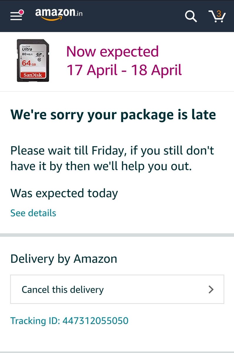 venkateswar14's tweet image. @amazonIN fuck off same day delivery charges extra but not delivering the product. #fraud_amazon #avoidamazon go for #flipkart