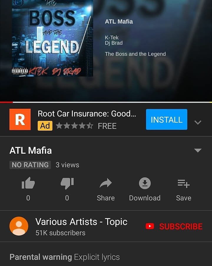 gtradioatl's tweet photo. 🎧🎵📱🔥 #np on @YouTube "ATL Mafia" ft. @KTEK29 & @DJBRADATL from new EP, "The Boss and The Legend" ➡️➡️ Pick it up EVERYWHERE!!! #KTEK #DJBrad #BossNLegend #TBTL #youtube #spotify #itunes #tidal #newmusic #atlmafia #atlanta https://t.co/ORxkyMu8rk https://t.co/HSVitoPMjV