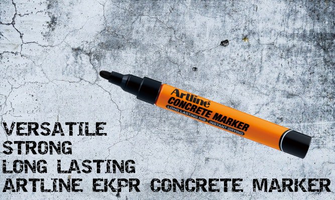 ArtlineOfficial's tweet photo. Made for the strongest of surfaces, created to last. The Artline EKPR Concrete Marker - the toughest of pens for the toughest of jobs. #EKPR #Tradesmen #Markers https://t.co/aUo17jHRRM