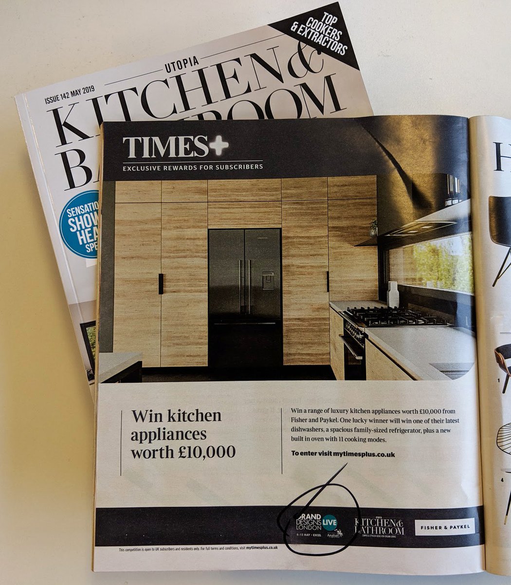 Have you spotted our competition with <a href="/FisherPaykelUK/">Fisher & Paykel Appliances</a> in <a href="/TimesMagazine/">Times Magazine</a>? You can see the appliances for yourself at @GDLive_UK from the 4th May 2019. Or enter at mytimesplus.co.uk/public/offers/… #CompetitionTime 🤞🏻