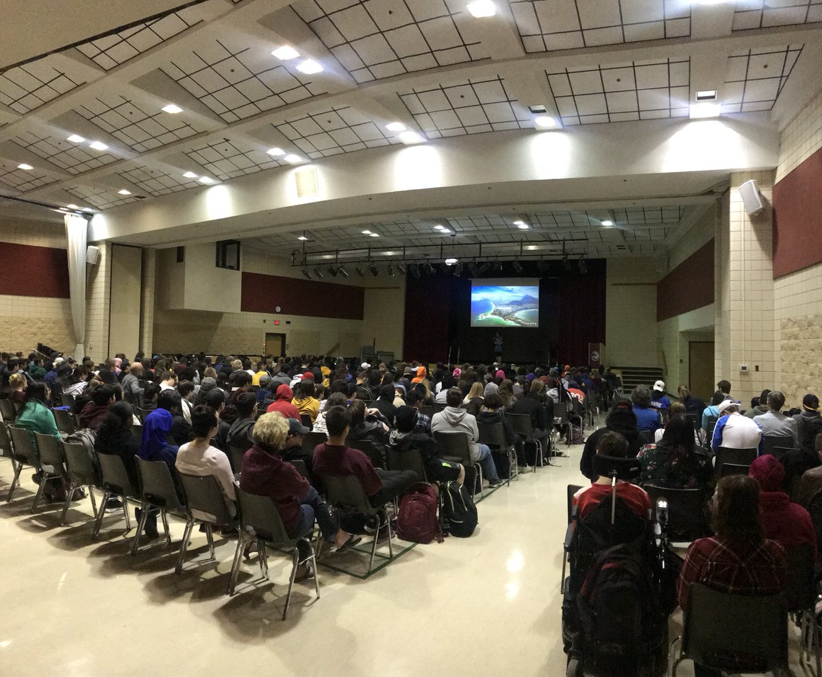 FWJohnsonRegina's tweet photo. “Anytime we talk about truth and reconciliation, we should start with ourselves.” Principal Shannon Fayant speaks to our students during a viewing of “Truth & Reconciliation: The Legacy of Residential Schools in Canada” ahead of our Treaty 4 flag raising on May 22. https://t.co/1aoNmjkXSl