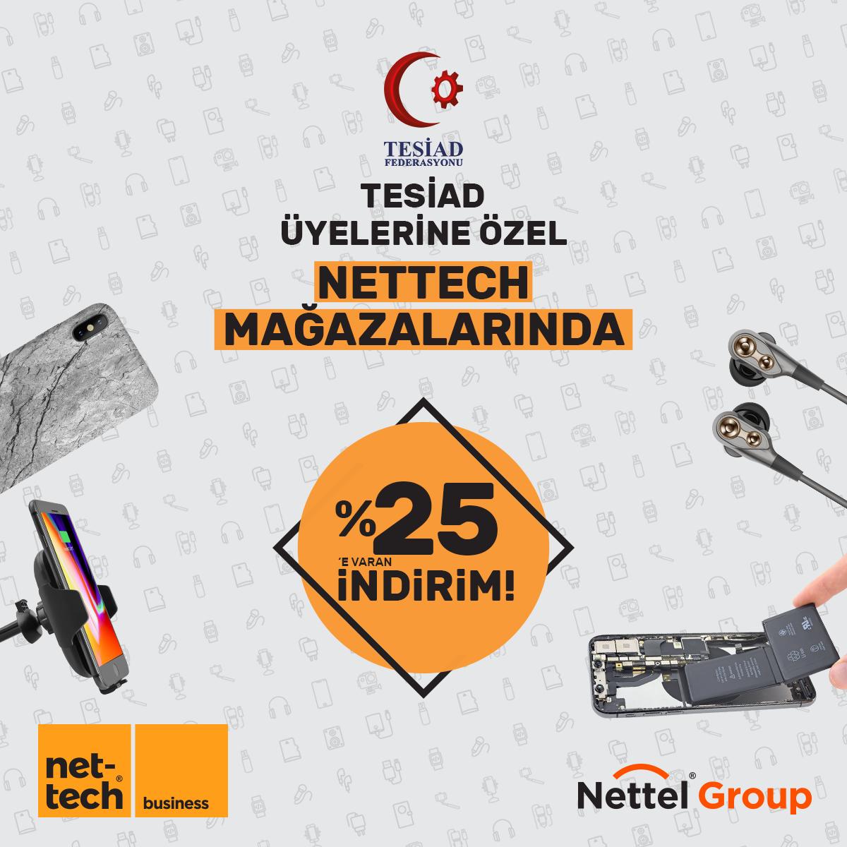 nettelgroup's tweet photo. Nettel Group, TESİAD ile indirim protokolü imzaladı.
TESİAD üyelerine tüm Nettech mağazalarında geçerli mobil aksesuar ve cep telefonu teknik servis hizmetlerinde %25’e varan indirimler uygulanacaktır.
#nettelgroup #tesiad #protokol https://t.co/BNFcYtIvAw