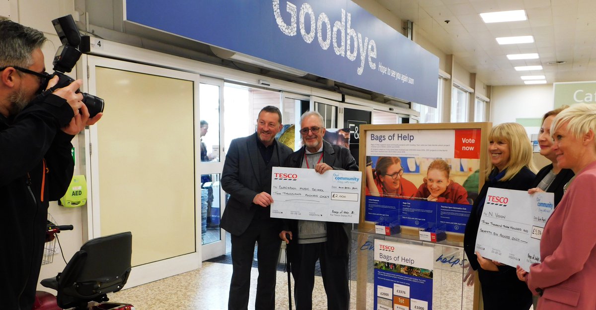 Nor did the other two contendors walk away empty handed. John Shaw, the founder of Blackpool Music Academy was presented with £2k, and a cheque for £1k is off to Lancashire Citizens Advice who were unable to attend.