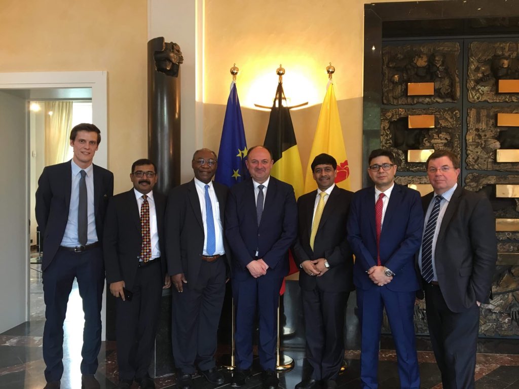 Rencontre avec l' <a href="/AWEX_Belgium/">Wallonia Export & Investment Agency</a> et les responsables d'une société indienne 🇮🇳 en vue d'un investissement en #Wallonie 💪