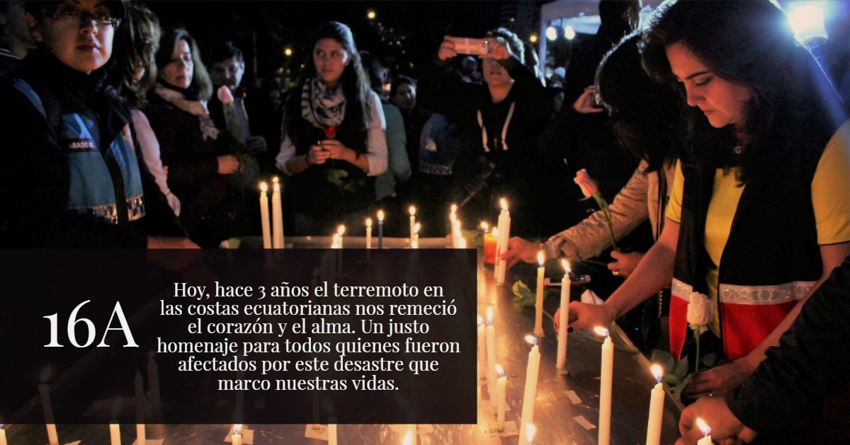 RenataMorenoEC's tweet photo. Mi admiración a todos los ecuatorianos por levantarse y seguir adelante. #16A https://t.co/cCqzoH5Kd3