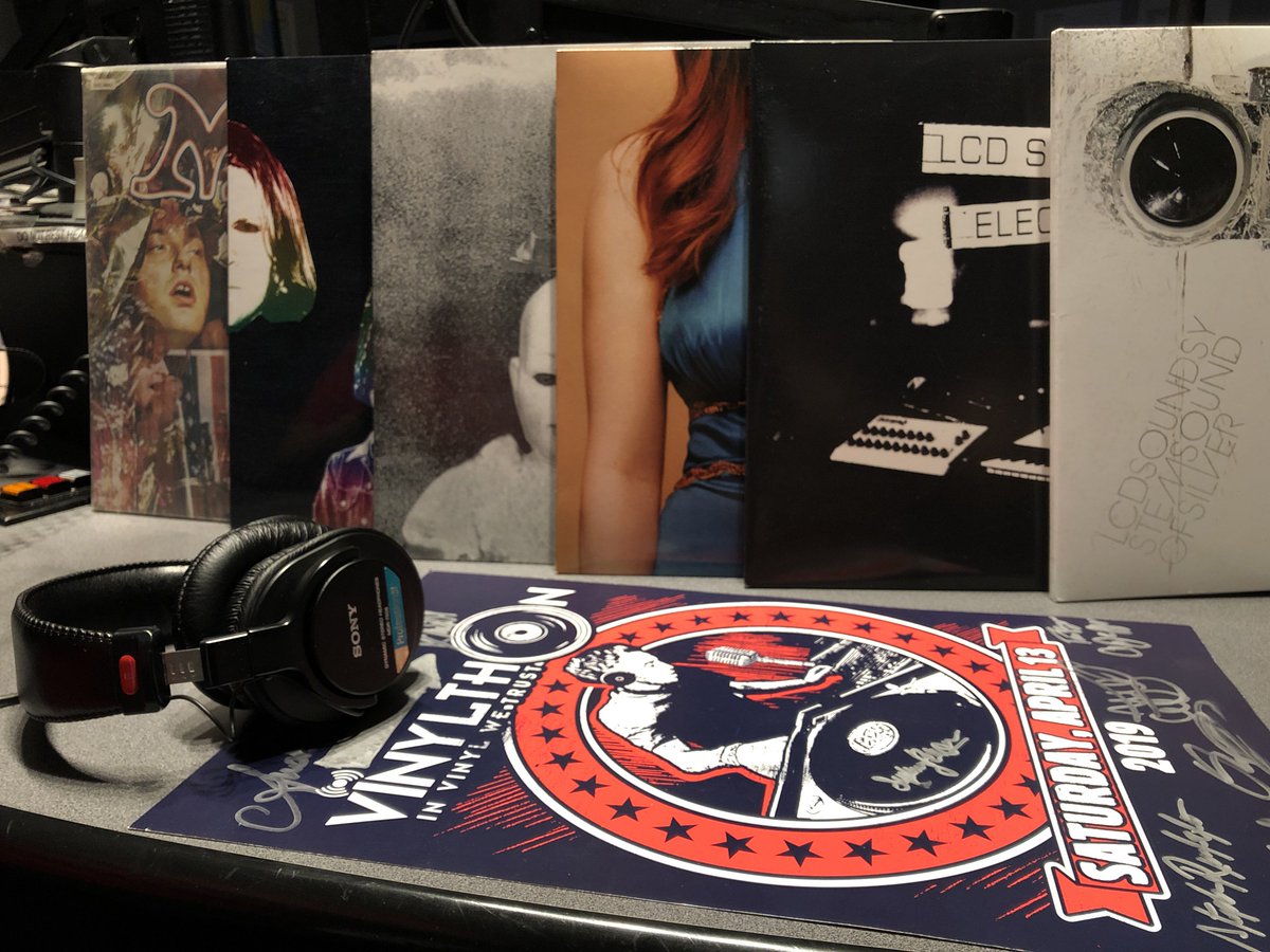 shootbydaylight's tweet photo. It's not everyday you get to co-host a full vinyl radio show. Thanks again @KickOutJamsWMSC for having me! Playlist includes MC5, Ty Segall, LCD Soundsystem, Black Sabbath, Stonefield, Joy Division and Issac Hayes.
#vinylthon #RSD2019
https://t.co/2s9fRHP83G https://t.co/W7haujCwCN