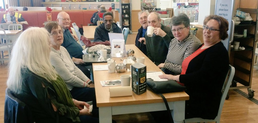 @HMRCircleCIC 
@OurRochdale 
@TLC_Charity 
@rbhousing 
@AfAgeing 
@lwrochdale 
#CircleFamily #SocialEating
The Morrison's Tea & Chatter Table is well attended with quite a few regulars coming every week.