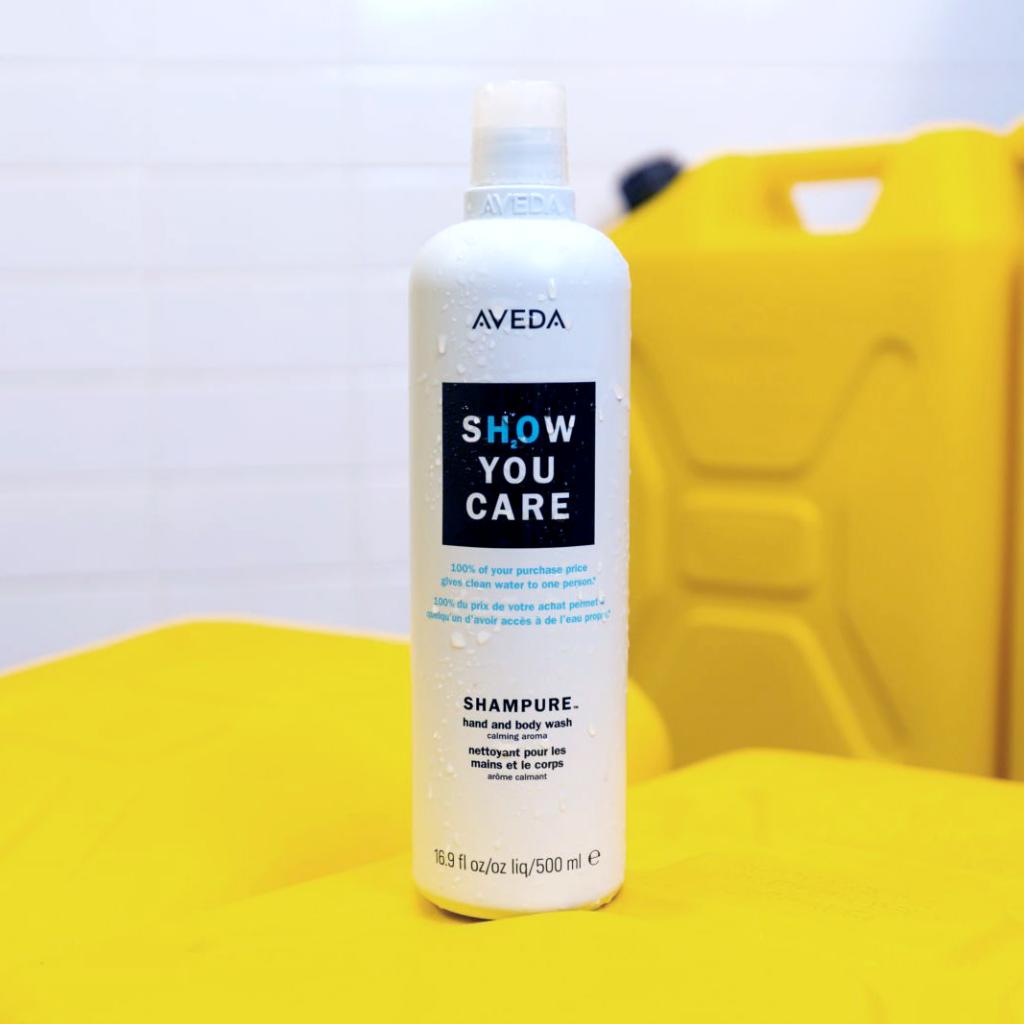 aveda's tweet photo. Pick up a limited-edition half-litre Shampure Hand &amp; Body Wash in salons, stores and on https://t.co/BCLTt9kLsY and we’ll donate 100% of the purchase price to protecting and preserving clean water alongside our partner @charitywater. https://t.co/LAmoicmfay https://t.co/6GsrWKRCHb