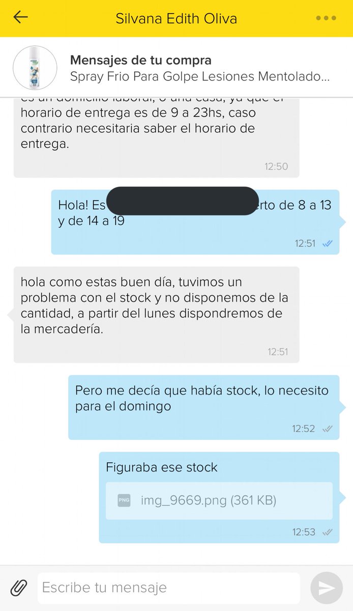 lulirza's tweet photo. @ML_Ayuda buenos días, realicé una compra y por mensaje me dice que no tienen stock, figurando que tienen 443, como prosigo con este caso? https://t.co/juKA4H2Zr3