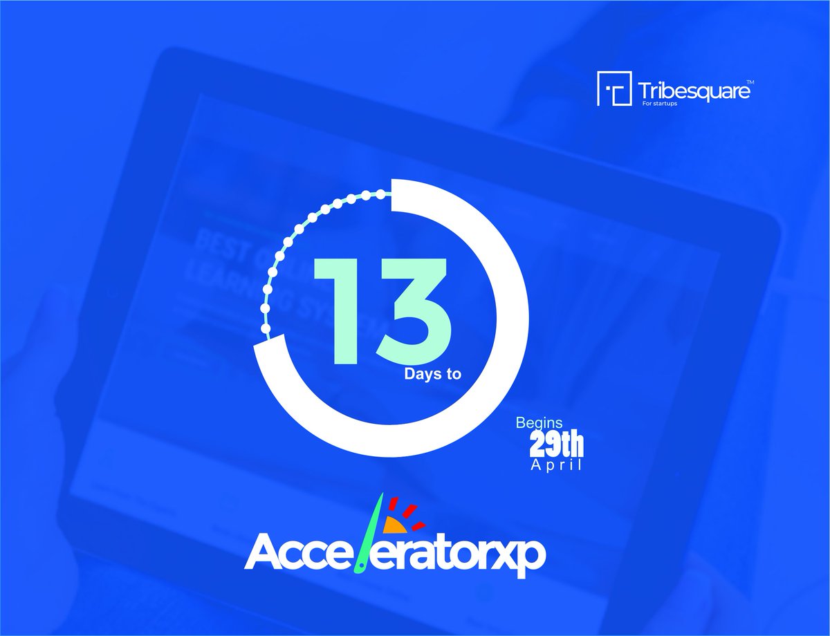 Tribesquare's tweet photo. Yeah!!!
It's 13 days to the AcceleratorXP, we are ready to kick-start the program that makes you a rock-star software developer, ANOTHER OPPORTUNITY TO BE WORLD CLASS.
#Acceleratorxp #learn #code #work #softwaredevelopment https://t.co/Q2EUk5gWXG