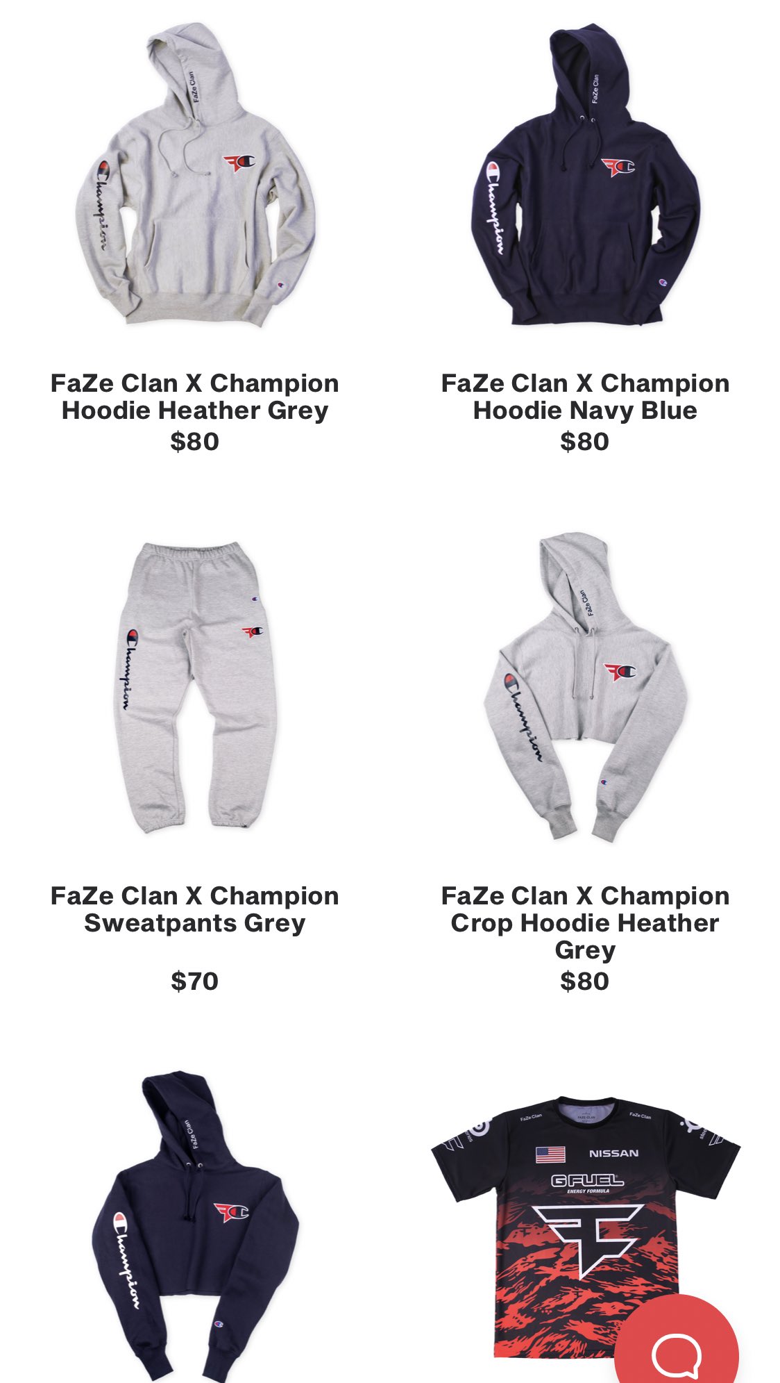 faze x champion hoodie navy blue