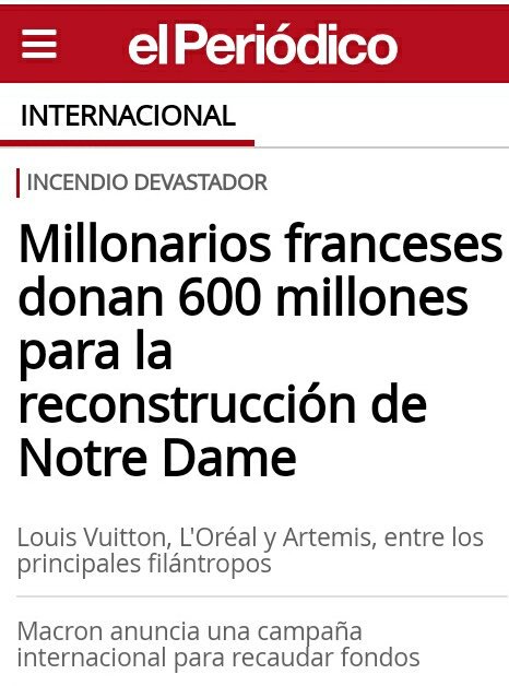 Buena noticia! 
Por fin la gente empatiza y se organiza! 
Donan más de 600 MILLONES € para la acogida digna de refugiadxs en Francia y países UE! 

Ah!... espera... no no, que no es pa eso...