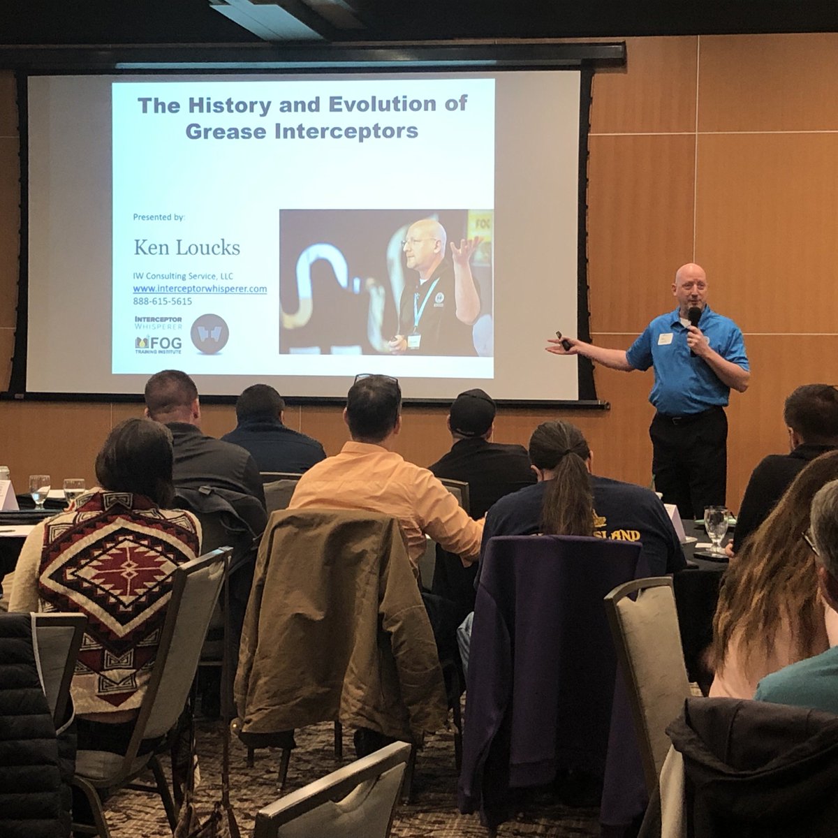KenLoucks's tweet image. Western States Alliance FOG Forum 2019. Presentation on &quot;The History and Evolution of Grease Interceptors.&quot; 
#FOG #FatsOilsAndGrease #FOGControl #GreaseInterceptors #GreaseTraps #GreaseManagement