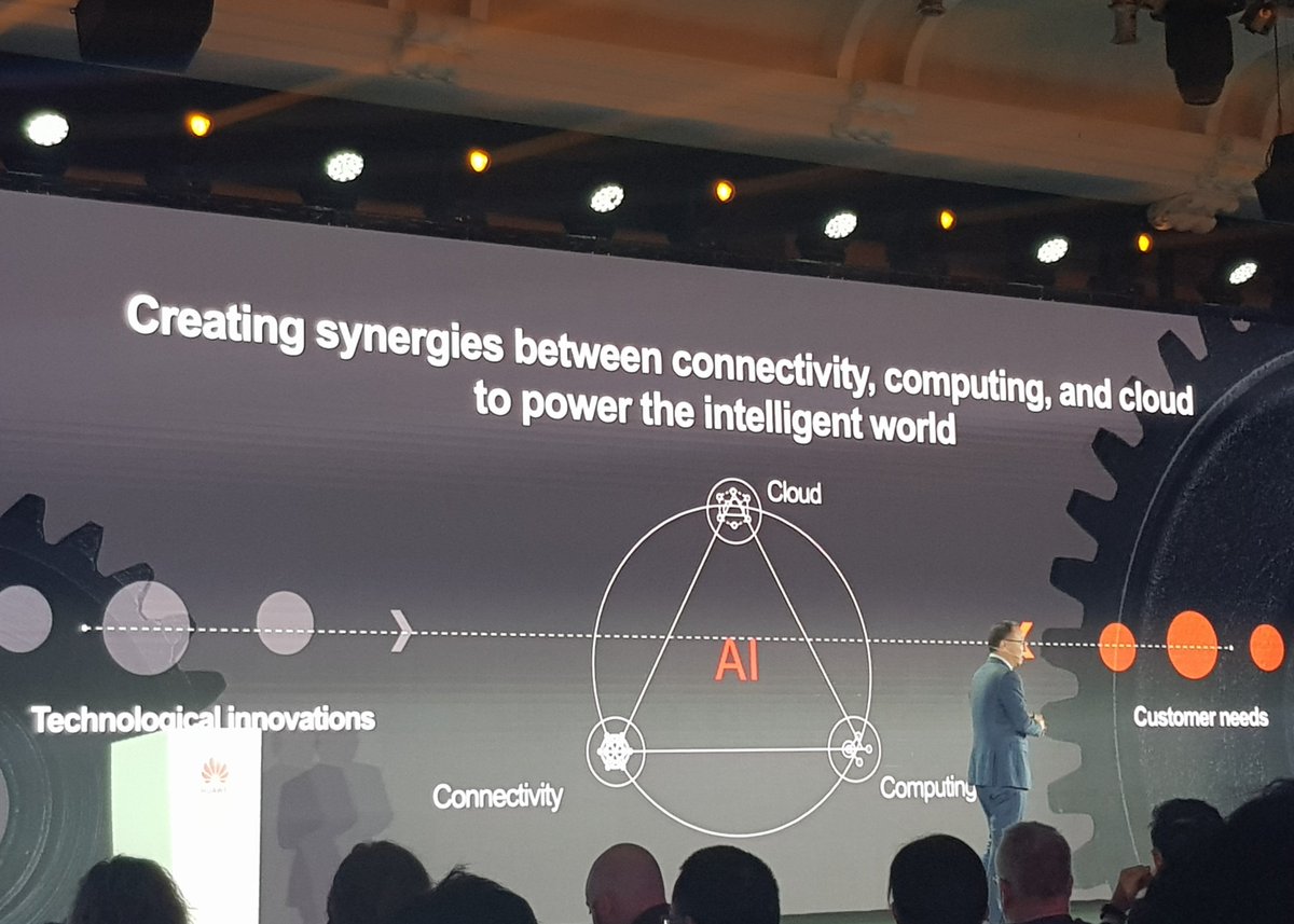 KefimovaI's tweet photo. Today was quite an #eventfull day @HAS2019. Huawei announced that #AI will be in the middle of their vision of #intelligent #world https://t.co/SCI3aojGlK