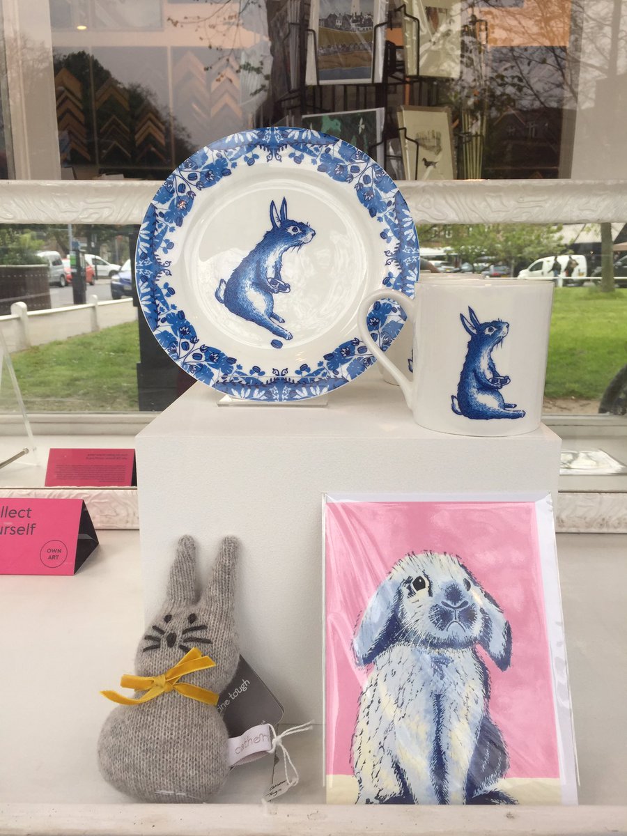 ForArtsSakeUK's tweet image. Bunny love in our #Easter window - with knitted varieties from @CatherineTough_ , ceramic ones from @Jimbobart and the greetings kind from #MaryCollett and @gpcards🐰💕

#easterwindow #ealing #ceramics #eastercard #justacard #illustration #textiles #bunny #easterbunny #W5